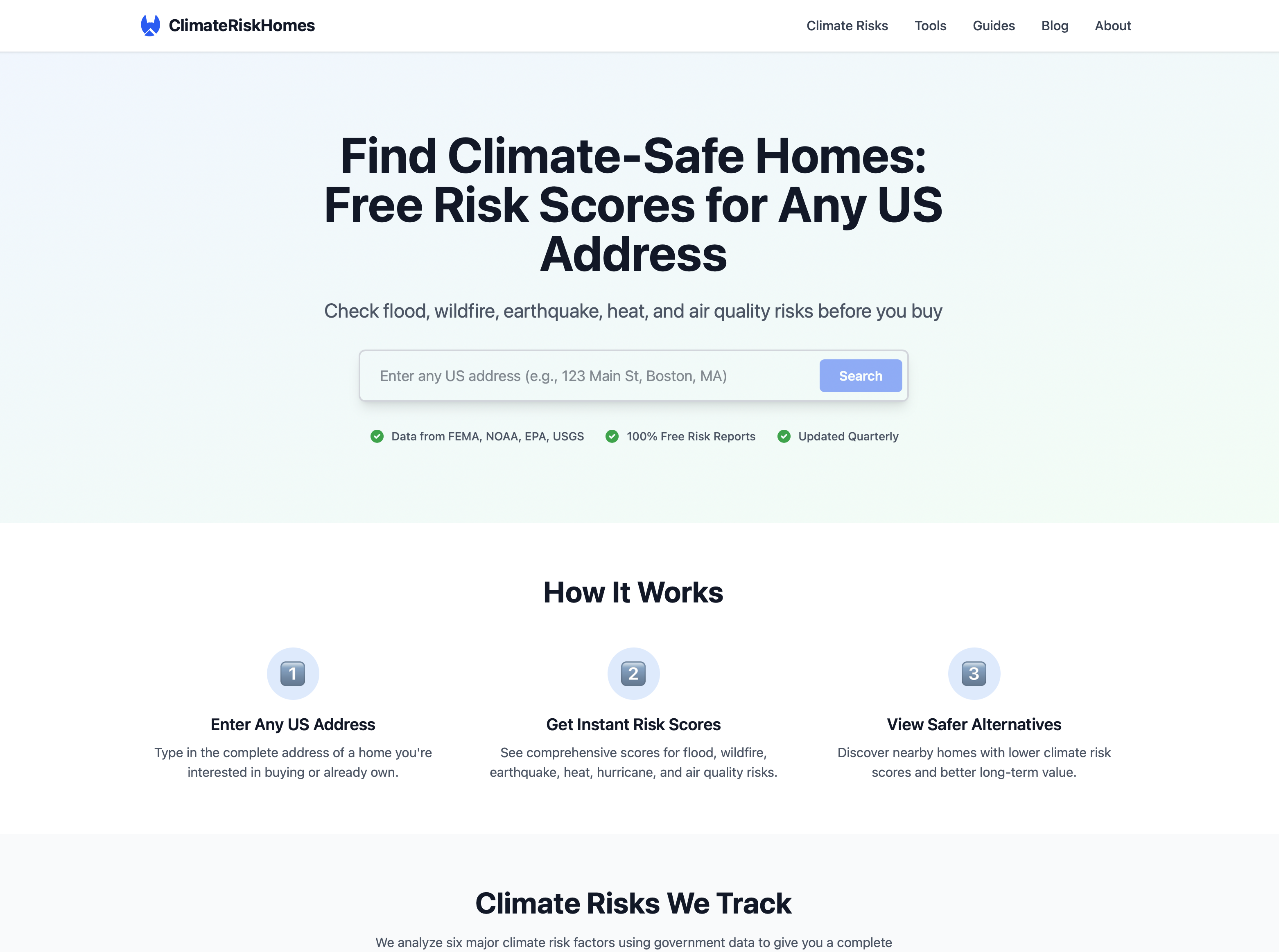 ClimateRiskHomes.com